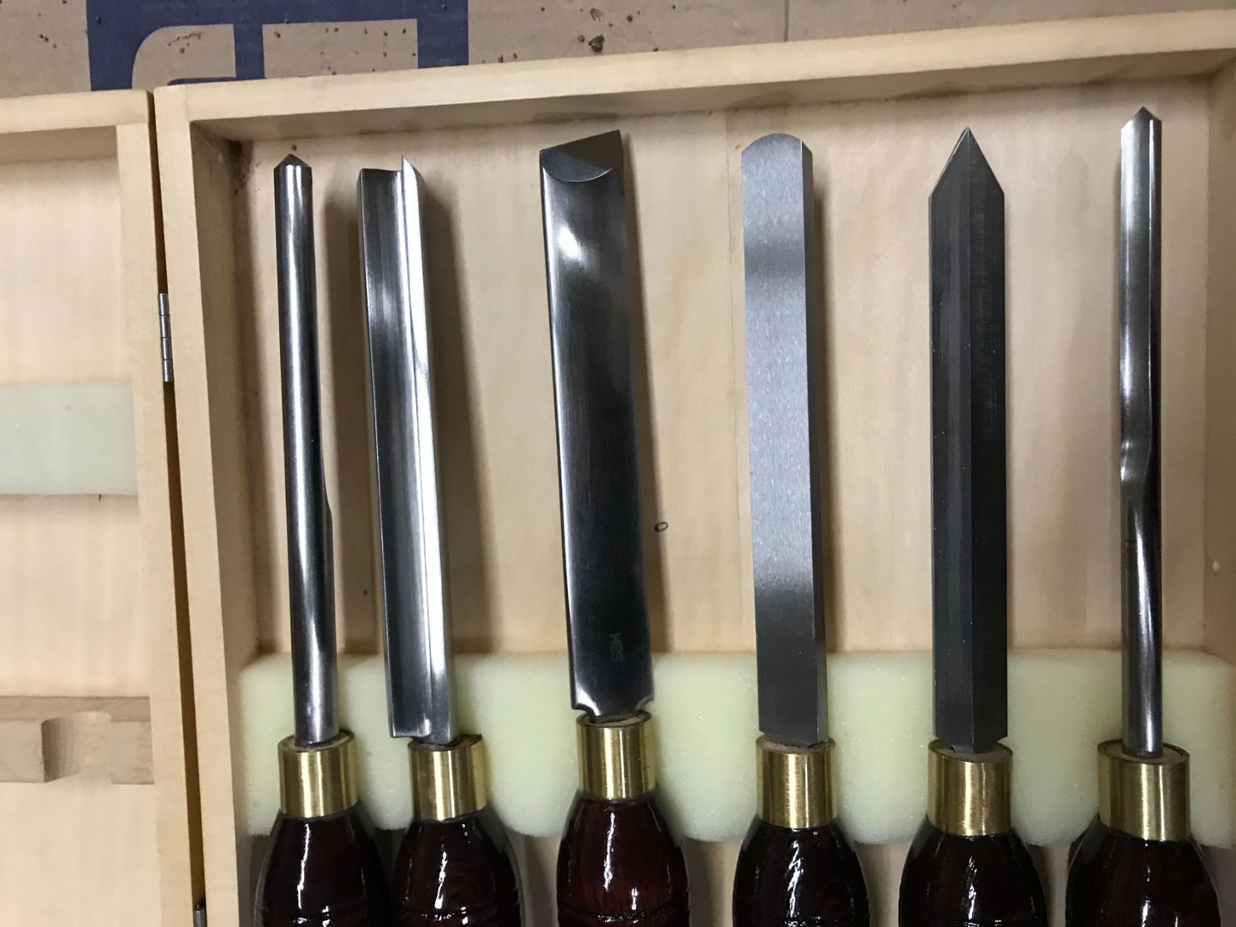 6 Piece Wooden Handled Wood Lathe Chisels