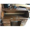 Image 3 : Vintage Roll Top Desk (Roll up Door Missing)