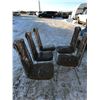 Image 1 : 5 Kitchen Table Chairs - worn condition see pics