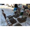 Image 3 : 5 Kitchen Table Chairs - worn condition see pics