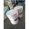 Image 1 : 2 Rona Pails - unlabelled and full of unknown