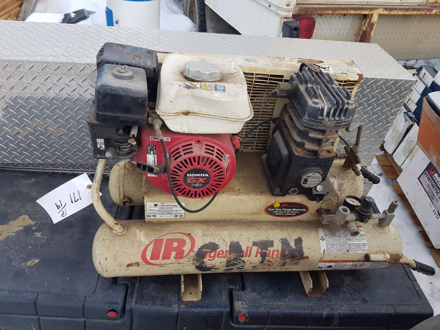 Ingersoll Rand Gas Powered Air Compressor Schmalz Auctions Ingersoll Rand Gas Powered Air Compressor Schmalz Auctions