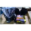 Image 1 : Ladies Lot of Clothing, Shoes (sz.10), Curling Iron