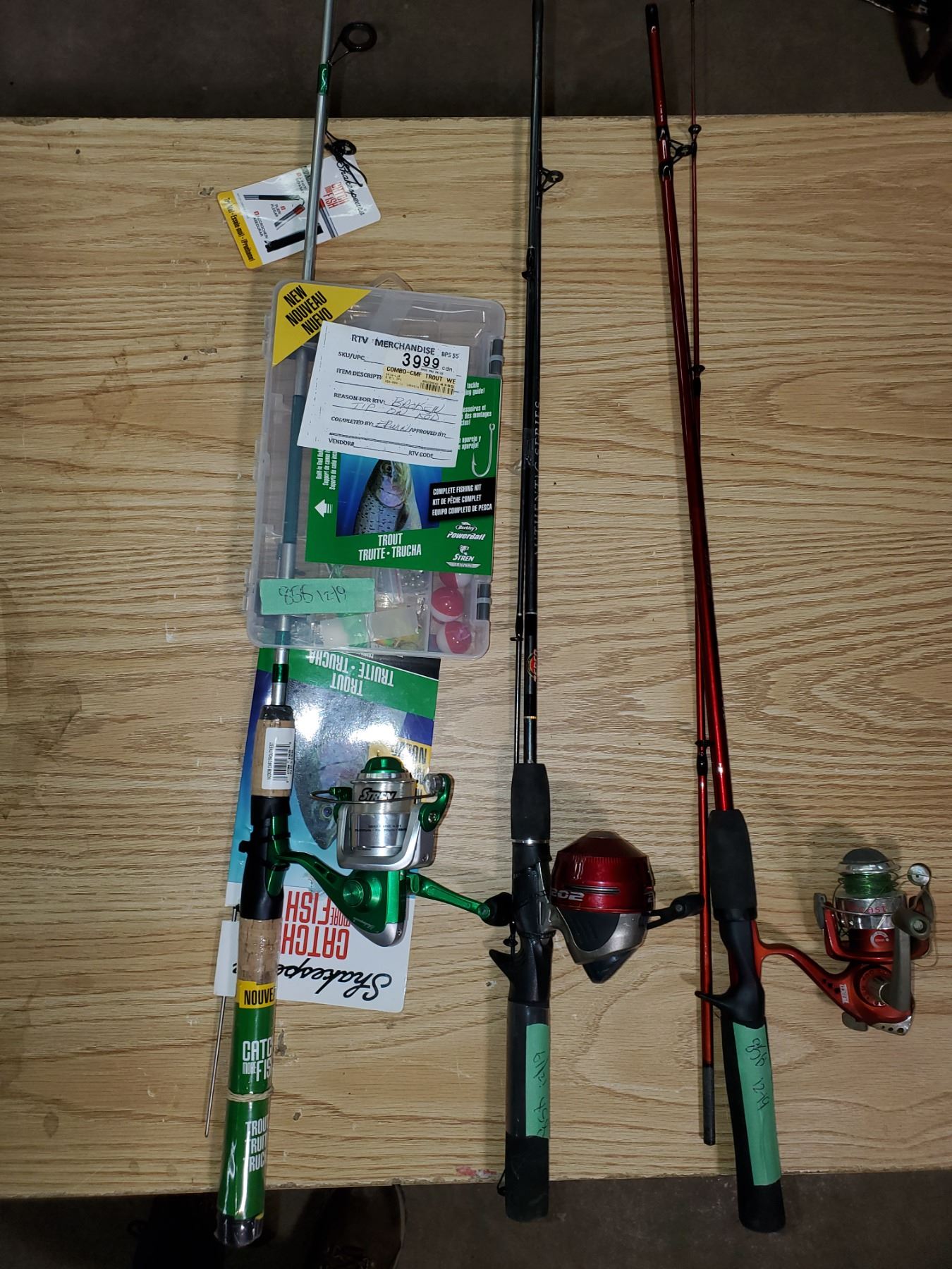 3 - Fishing Rods & Tackle Box