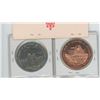 Image 2 : LOT OF 2 DIFFERENT LARGE ROYAL CANADIAN MINT MEDALS. BRONZE AND NICKEL. BOTH DEPICT THE OTTAWA AND W