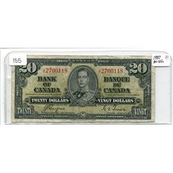 1937 TWENTY DOLLAR BILL