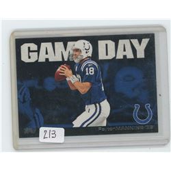 PEYTON CANSECO, QB, INDIANAPOLIS COLTS, NFL FOOTBALL CARD. GAME DAY. 2011 TOPPS. GEM UNC
