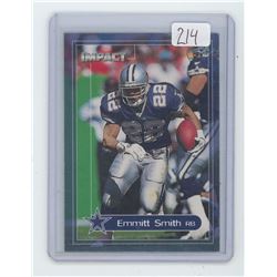 EMMITT SMITH, RB, DALLAS COWBOYS, NFL FOOTBALL CARD. 2000 FLEER. GEM UNC