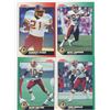 Image 1 : LOT OF  4 WASHINGTON REDSKINS, NFL FOOTBALL CARDS. INCLUDES RICKY SANDERS & EARNEST BYNER. 1991 SCOR