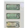 Image 1 : LOT OF 3 DIFFERENT CANADIAN $1 NOTES: 1967 WITH SERIAL NUMBER, 1867-1967 WITHOUT SERIAL NUMBER, 1973