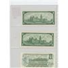 Image 2 : LOT OF 3 DIFFERENT CANADIAN $1 NOTES: 1967 WITH SERIAL NUMBER, 1867-1967 WITHOUT SERIAL NUMBER, 1973