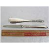 Image 2 : 2 STERLING HANDLED ITEMS SHOE HORN AND NAIL FILE