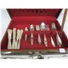 Image 3 : 48 PIECE RODGERS BROTHERS FLATWARE SET AMBASSADOR PATTERN AND CHEST