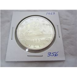1963 CANADIAN SILVER DOLLAR
