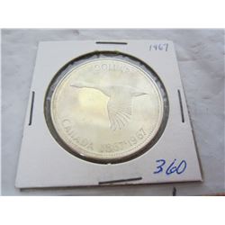 1967 CANADIAN SILVER DOLLAR
