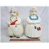 Image 1 : PAIR OF DUTCH BOY AND GIRL COOKIE JARS