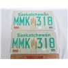 Image 1 : PAIR OF 1985 SASKATCHEWAN LICENSE PLATES