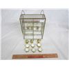 Image 1 : MINIATURE TEA SET WITH HANGING  DISPLAY CABINET