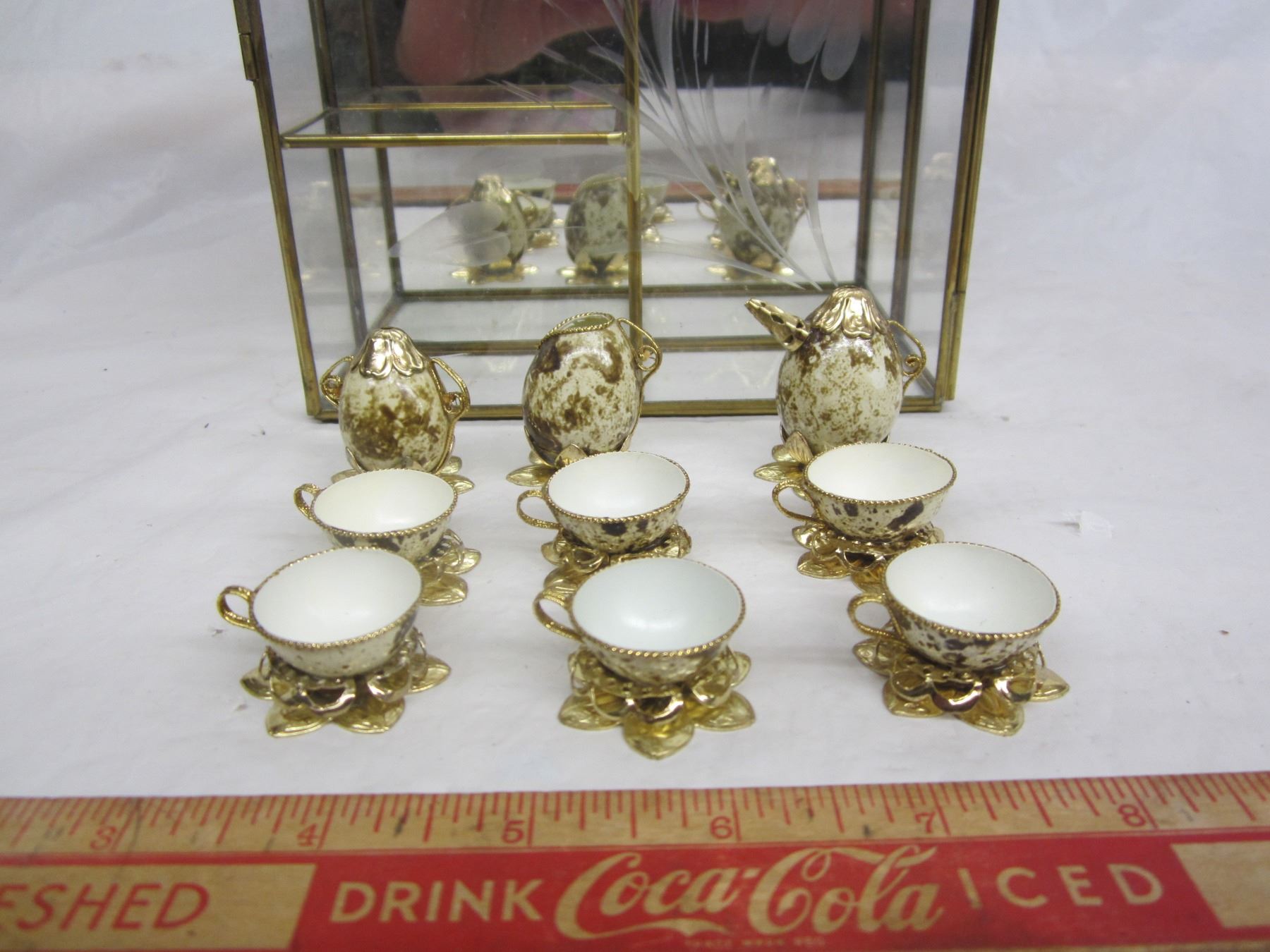 MINIATURE TEA SET WITH HANGING DISPLAY Schmalz Auctions