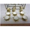 Image 3 : MINIATURE TEA SET WITH HANGING  DISPLAY CABINET