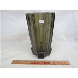 LARGE 1950'S SMOKE COLORED VASE NO DAMAGE