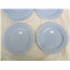 Image 2 : 12 PYREX DELPHITE BLUE 9 AND 1/4 INCH PLATES NO DAMAGE