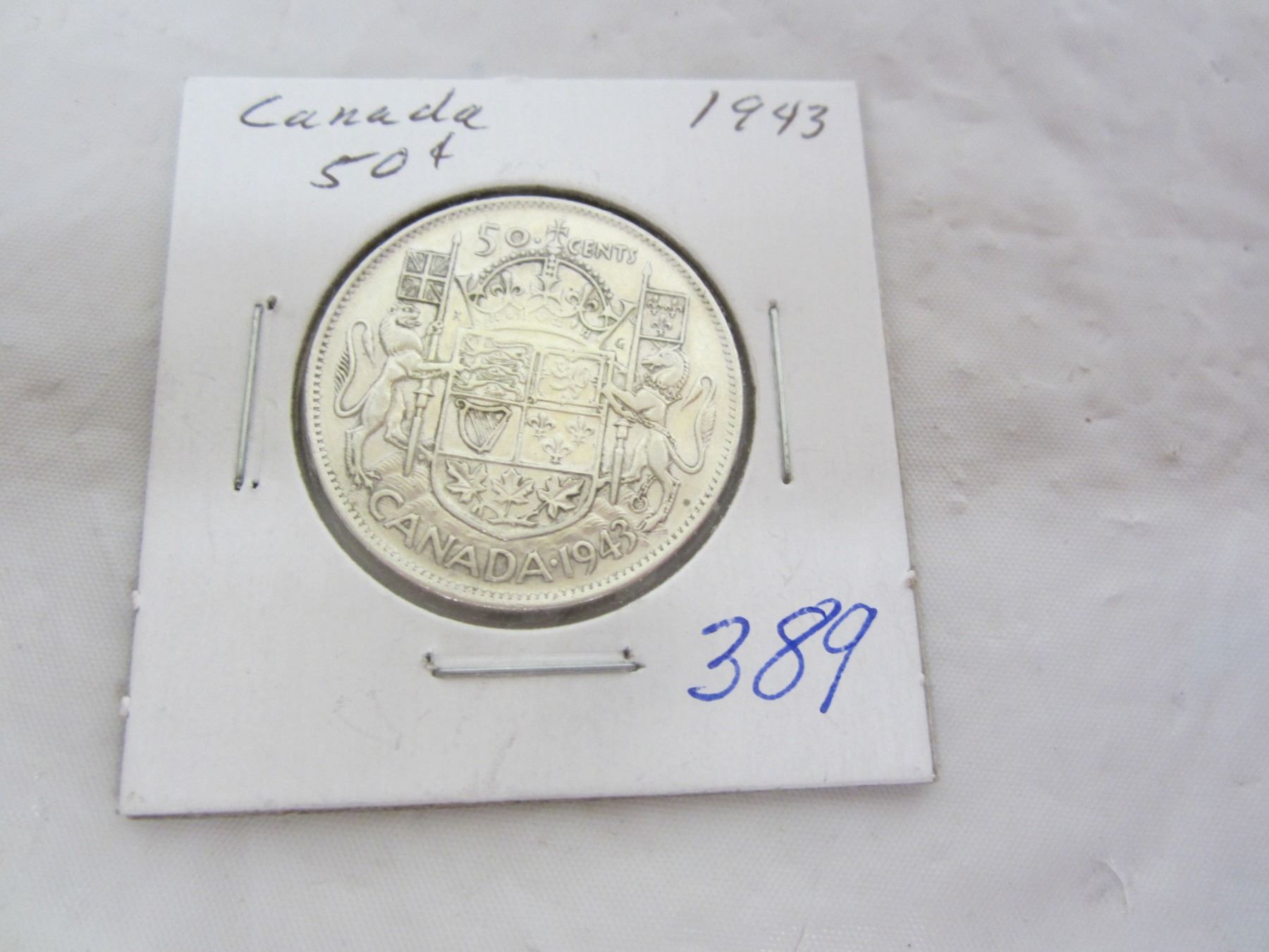 CANADIAN 1943 FIFTY CENT PIECE