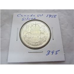 CANADIAN 1958 FIFTY CENT PIECE