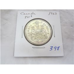 CANADIAN 1963 FIFTY CENT PIECE