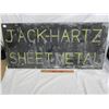 Image 1 : JACK HARTZ SHEET METAL HAND MADE SIGN