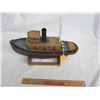 Image 1 : VINTAGE WOODEN TUG BOAT MODEL