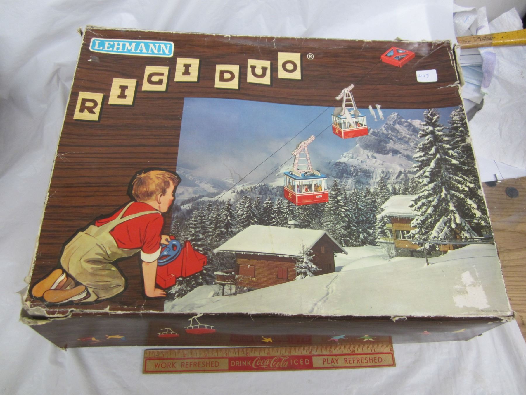 VINTAGE LEHMAN RIGI DUO CABLE CAR TOY WITH BOX Schmalz Auctions