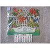 Image 2 : 1965 EMBOSSED CALENDAR - SUNNY SIDE - NORTH BATTLEFORD - CUT OUT DESIGN