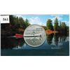 Image 1 : 2011 CANADIAN $20 SILVER COIN - .9999 PURE SILVER - CANOE