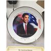 Image 2 : BARACK OBAMA COLLECTORS PLATE WITH COA & STAND