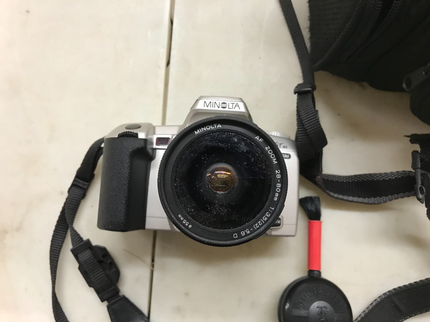 OPTEX CAMERA CASE AND BLOWER BRUSH AND MINOLTA CAMERA Schmalz Auctions