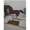 Image 3 : METAL HORSE ON STAND