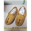 Image 1 : MOCCASIN SLIPPERS  SIZE 10