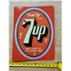 Image 1 : EMBOSSED 7-UP TIN SIGN (REPRO)
