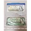 Image 1 : TWO $1.00 ONE DOLLAR BILLS 167, 1973