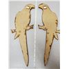 Image 3 : 2 WOODEN DECORATIVE PARROTS