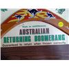 Image 2 : AUSTRALIAN RETURNING BOOMERAG, MADE IN AUSTRALIA (BOOMERANG AND ADVERTISEMENT)