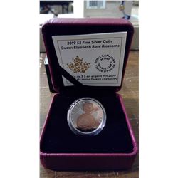 CANADA 3$ 2019 QUEEN ELIZABETH ROSE BLOSSOMS