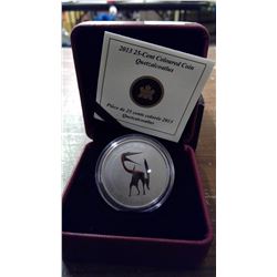 CANADA 2014 25CENT QUETZALCOATLUS