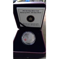 CANADA 2012 4$ WAR OF 1812 SIR ISAAC BROCK