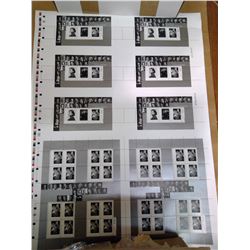 CANADA POST OF UNCUT PRESS SHEETS 2008 YOUSUF KARSH