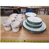 Image 5 : DISHES- CORELLE/CORNING LG/MD/SM PLATES & BOWLS AS WELL AS SERVING DISH