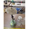 Image 3 : GREEN COAL OIL LAMP, PERFECT SEALER JAR CANADA, GLASS MILK BOTTLE