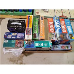 BOX OF PUZZLES