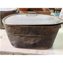 COPPER BOILER W/ GALVANIZED LID W/ KETTLE